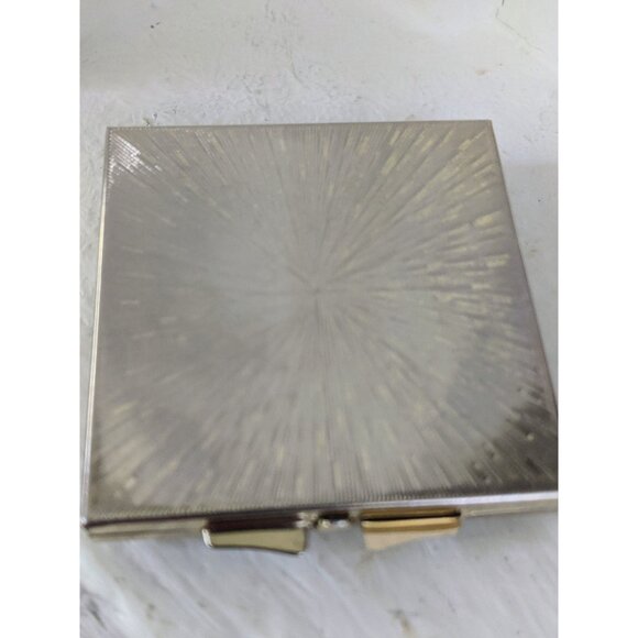 Vintage Floral Compact Case: Blue Trinket Pill Box - Picture 6 of 6